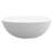 55" Matte White Freestanding Bathtub Deep Soak Oval Design, Solid Surface & Built-In Chrome Drain