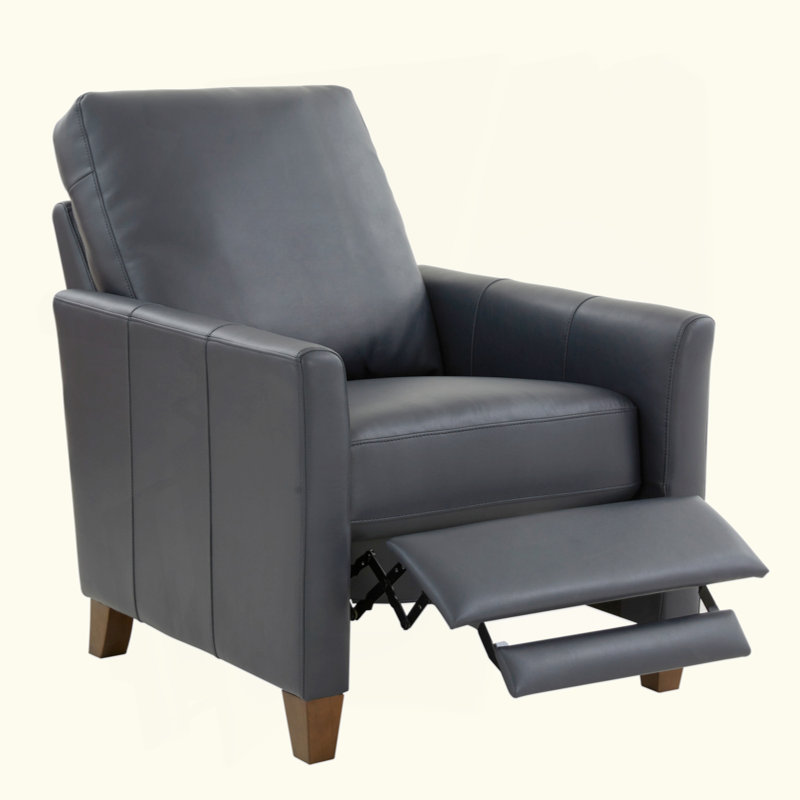 Fauteuil inclinable moderne en similicuir bleu minuit