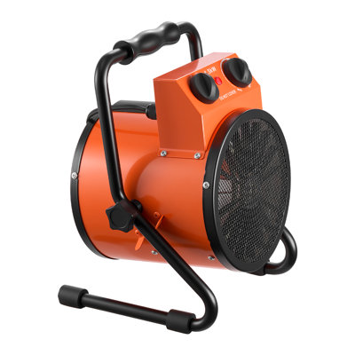 Greenhouse Heater, 1500W Electric Space Heater with Fan & High Heat Modes, IPX4 Protection, 25° Adjustable Angle, Overheat Protection, for Grow Tent, Small Greenhouse, Flower Room, Home Office
