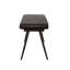 Banc à coussins espresso et capitonné noir-619654651