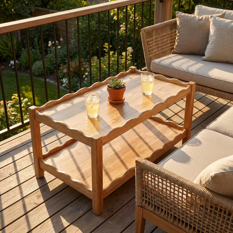 Table basse moderne à 2 niveaux
