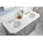 Meuble-lavabo de comptoir en marbre d'ingénierie de 60 po avec robinet Bruning de Bruning-1760876436-1760876439