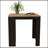 Elkins 3-Drawer Kitchen Island with Wengue and Pine Finish, Combining Modern Elegance and Ample Storage for a Functional Dining Space.