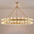 Wagon Wheel Chandelier With Crystal Shade-271068635-287412096