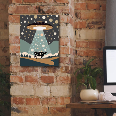 «Ufo Cow» par Andreas Magnusson, art mural sur toile