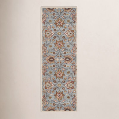 Arden Medium Gray Hand-Tufted Wool Floral Rug