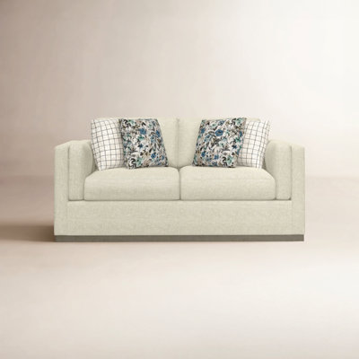 Icarus Square Arm Loveseat with Pillows