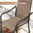 8-Perosn Patio Dining Set with 60" Sqaure Metal Dining Table and 8 Textilene Armrest Chairs-1233456634