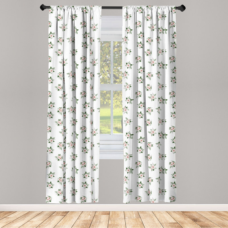Rideaux 4 panneaux East Urban Home