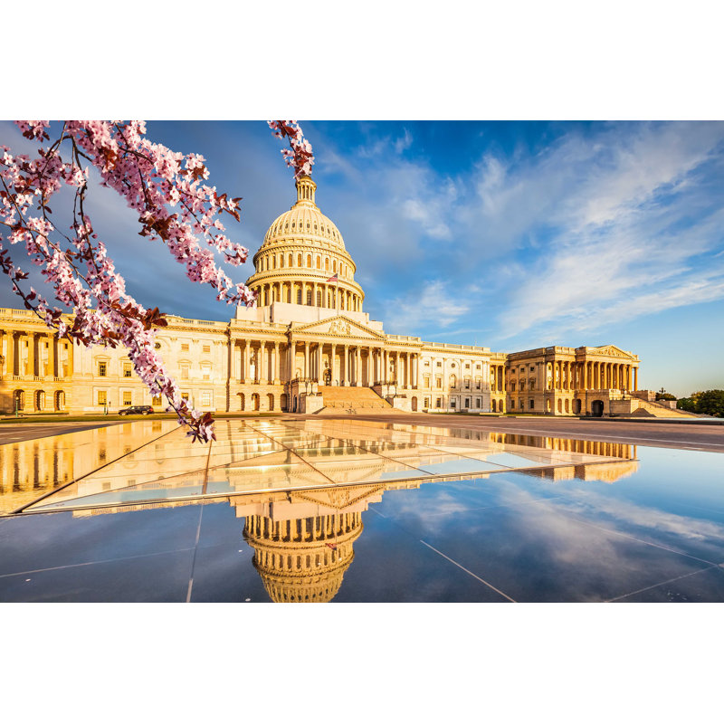 Washington DC - photographie sur toile tendue, H 8 po x l 12 po