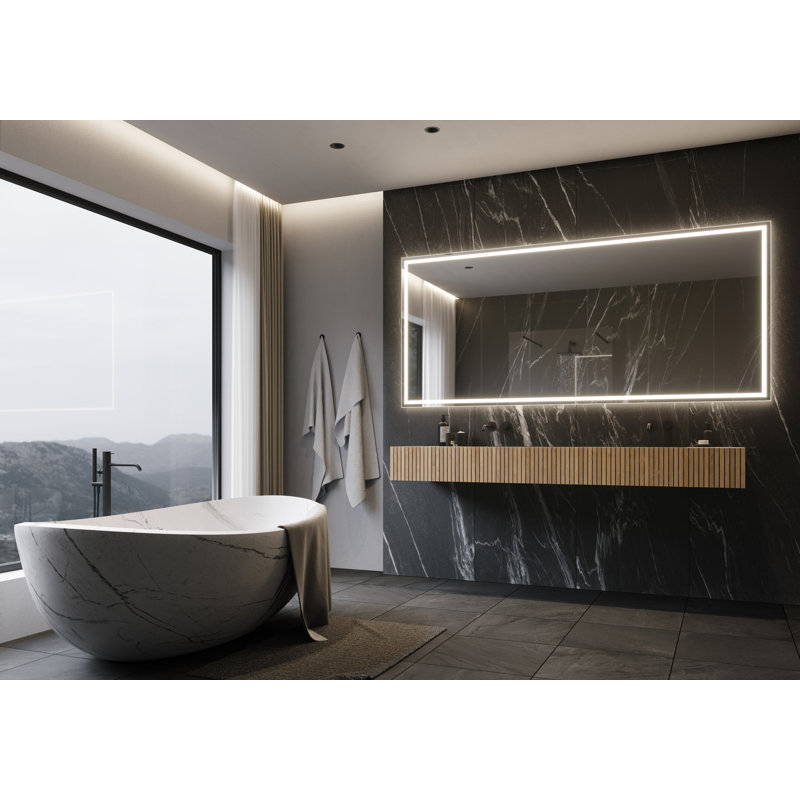 Miroir de salle de bain/meuble-lavabo Harmony, H 45 po x l 100 po