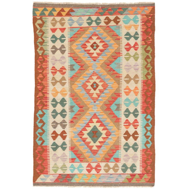 Geometric Hand Woven 102cm X 155cm Area Rug