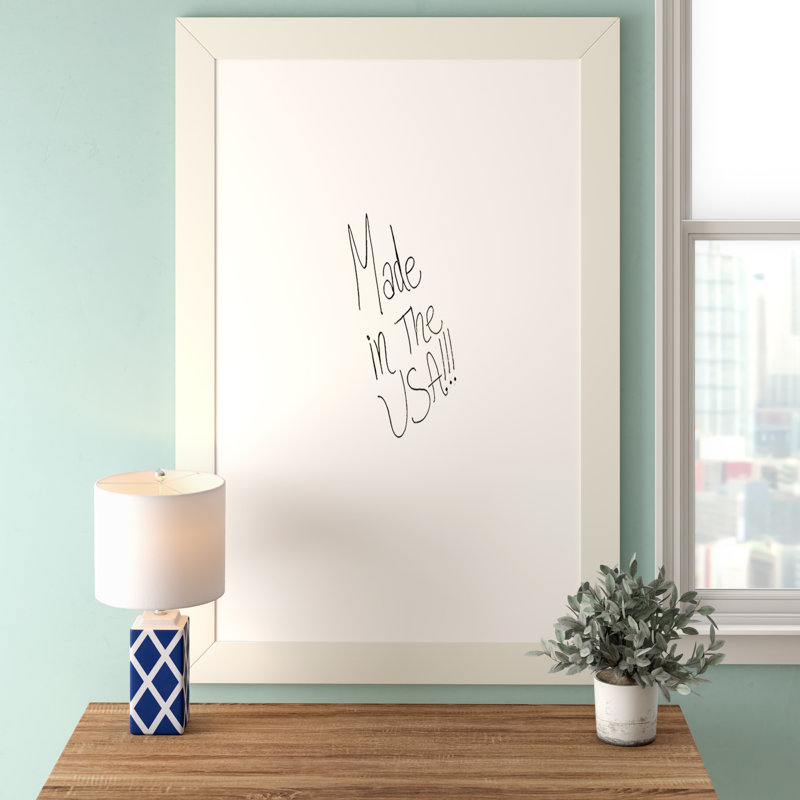 Tableau effaçable à sec à fixation mural, H 42 po x l 36 po, Blanc