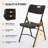 Black Plastic Folding Chair (Set Of 4)