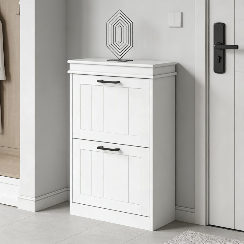 Rangement de style nordique, armoire de rangement pour chaussures mince