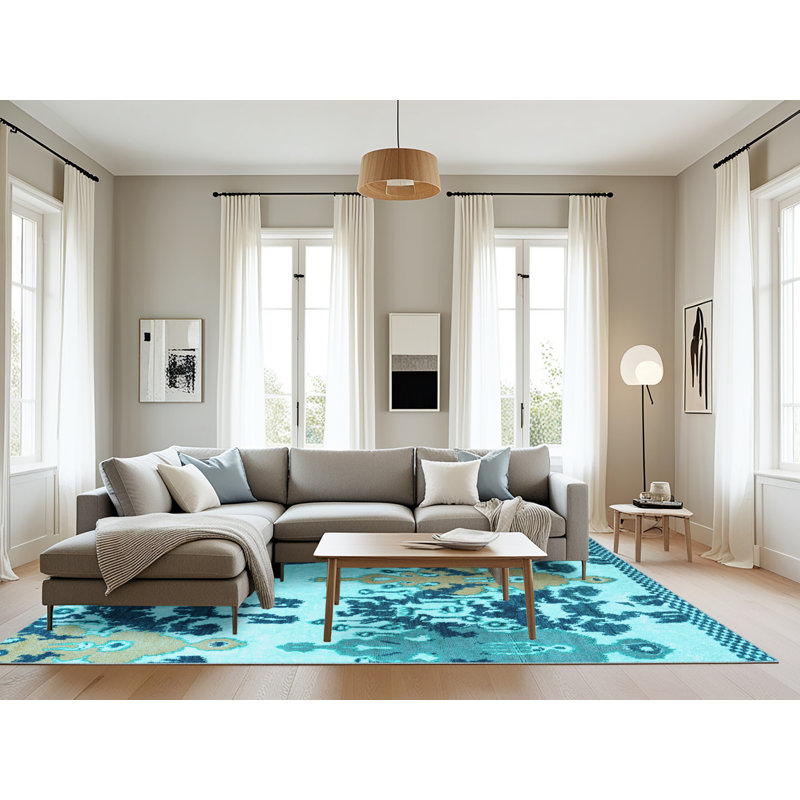 Abstract Indoor Rug, Rectangle 8' x 12'
