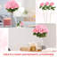 10 pièces de fleurs artificielles roses, roses en soie artificielle, roses artificielles en vrac pour les décorations de mariage, centres de table, fête des mères, décoration de la Saint-Valentin-545882012