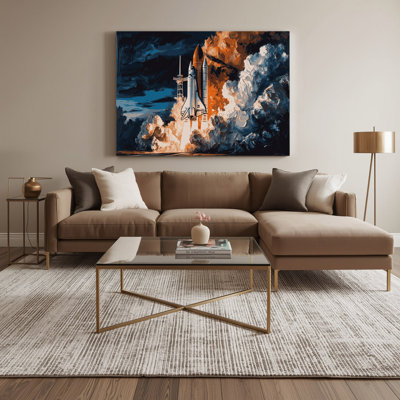Art mural sur toile gris