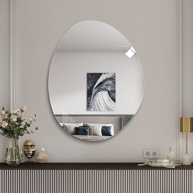 Modern Asymmetrical Bathroom Wall Mirror