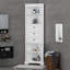 Armoire de rangement avec 3 tiroirs et porte, tablette réglable