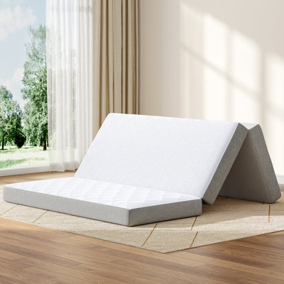 Tri-fold 4" Queen Medium Memory Foam Mattress