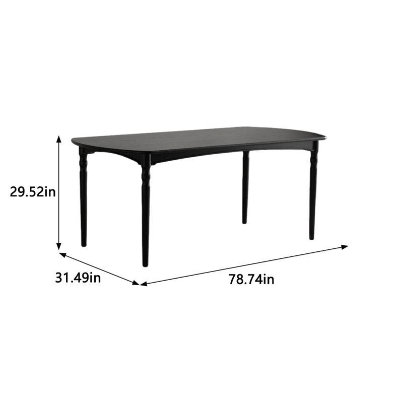 Table de salle à manger Lochlen, L 31,49 po x L 78,74 po