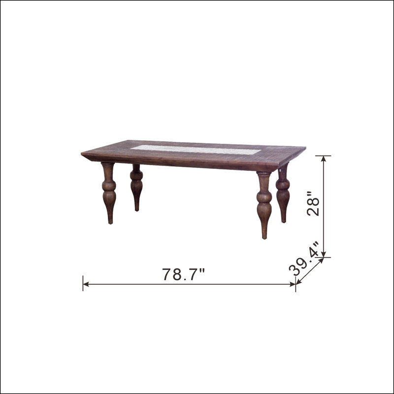 Table de salle à manger Sestilia L 39,4 x l 78,7