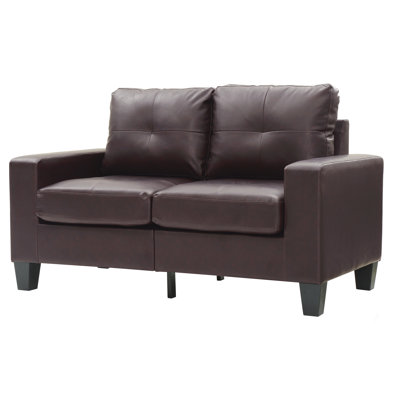 Newbury Modular Loveseat , Dark Brown