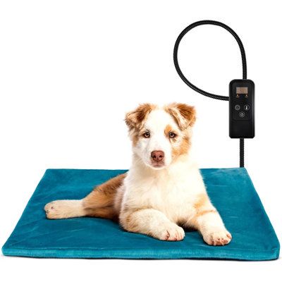 Coussin chauffant pour chien et chat avec housse amovible
