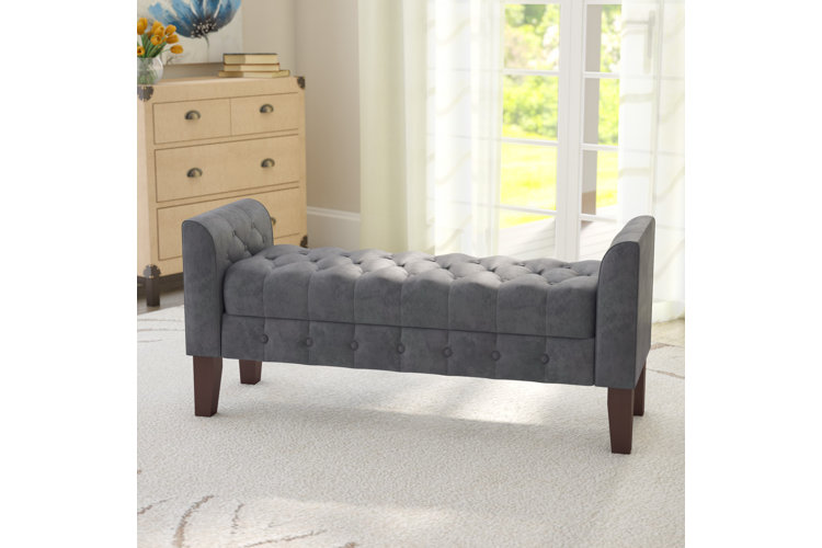 Caplan Upholstered Flip Top Storage Bench
