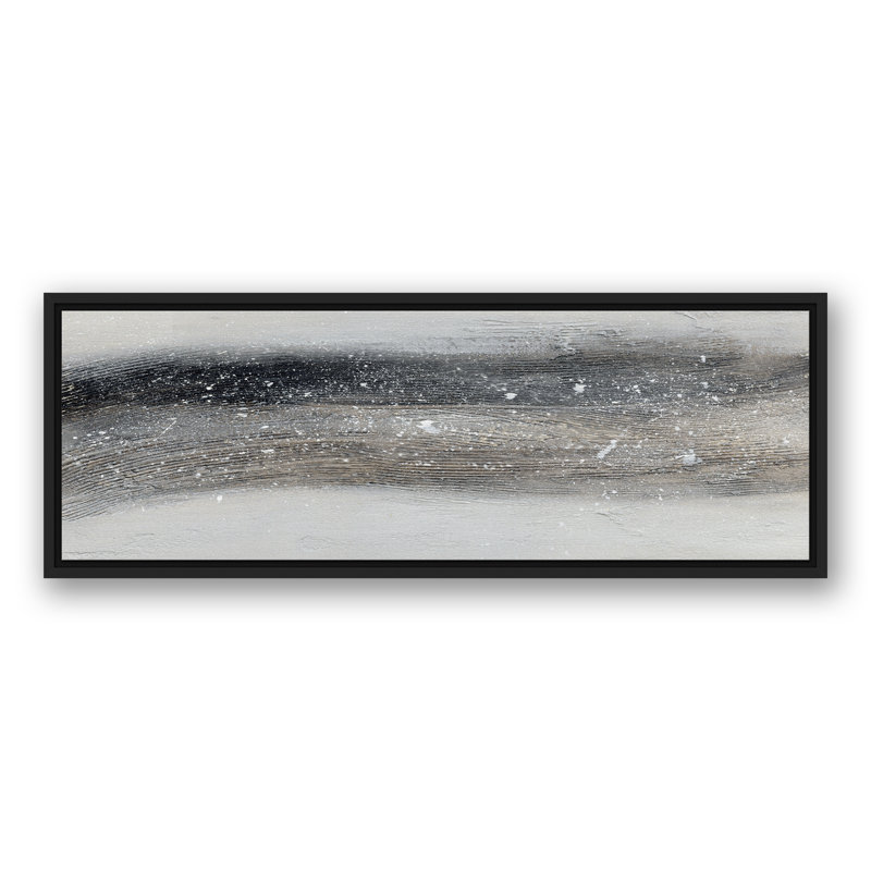 Abstrait gris, H 13,75 po x l 37,75 po