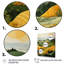 «Balon Yellow and Green Pastoral Bold Landscape VII», reproduction sur toile-427934109-427934106