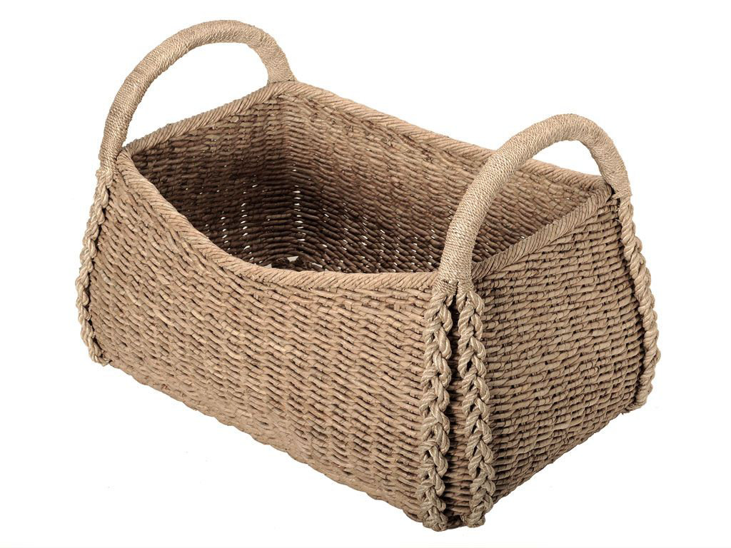 Rebrilliant Storage Seagrass Decorative Basket Rebrilliant