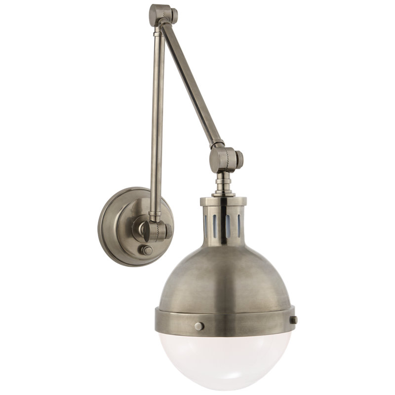 Thomas O'Brien Hicks Library Light, Antique Nickel