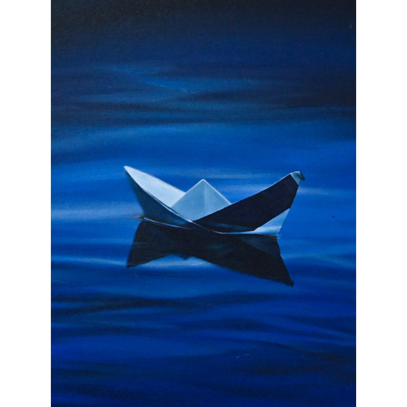 Kagaz Ki Kashti - Mon bateau | Acrylique sur toile | Par Sanskaar Singh