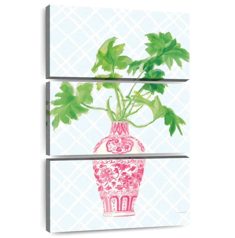 Harnek Palm Chinoiserie II Pink, 32'' H x 20'' W