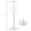 Square Stick Antique Brass Metal Bedside Table Lamp 