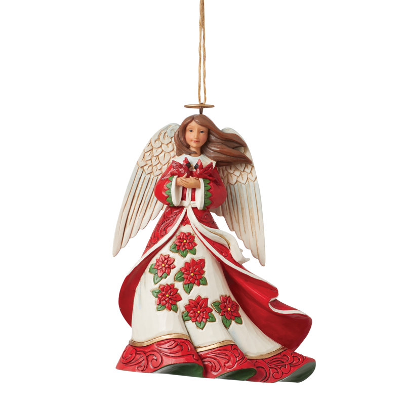 Angels, ange en forme de cœur avec anges suspendus Heartwood Creek, 4,5 pouces