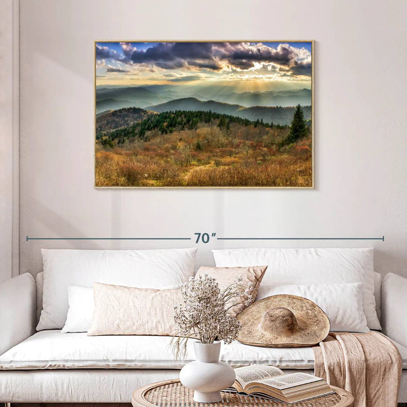 Parc national des Great Smoky Mountains, Cadre flottant en bois naturel, 43 po x 29 po