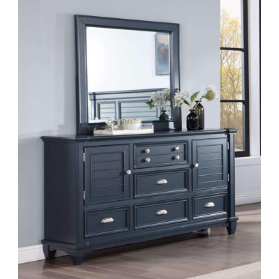 Lawren 5 Drawer Dresser With Mirror