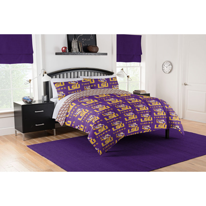 NCAA Rotary Bed In A Bag Set, Twin XL Comforter + 3 Additional Pieces