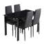Ensemble de table de salle à manger 5 pièces, table et chaise-1222198308