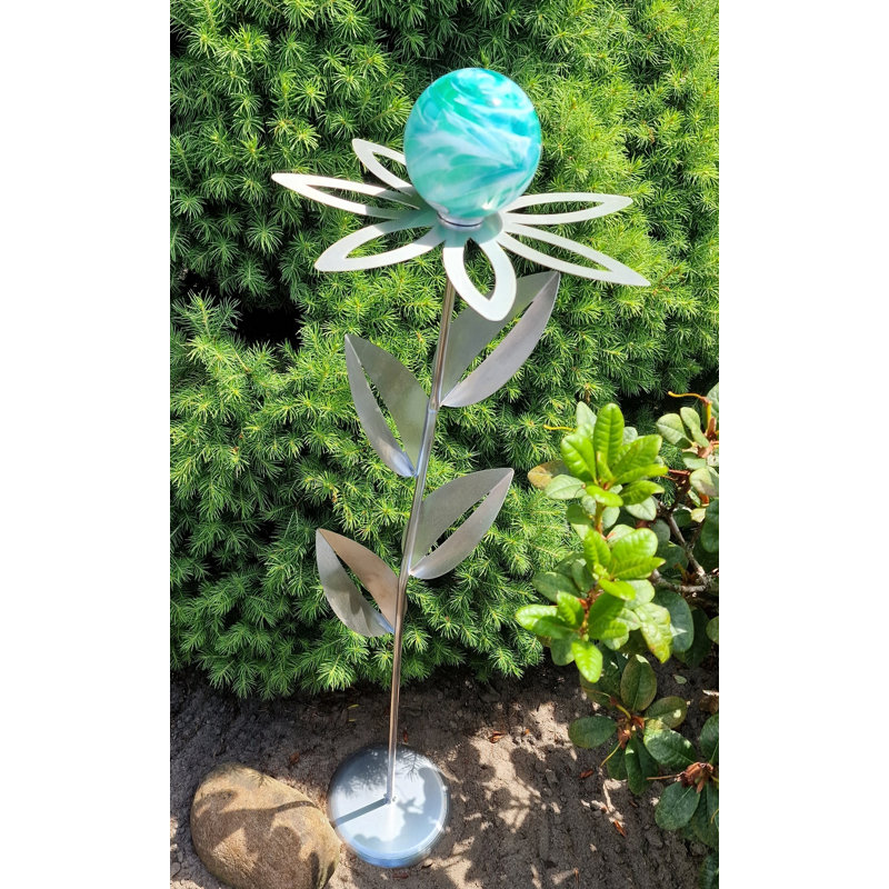 Ruxt Metal Plants & Flowers Gazing Ball