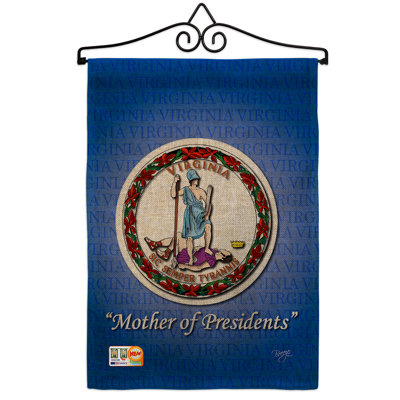 Double Sided 18.5'' H x 13'' W Burlap Flag Set