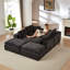 Canapé moderne en nuage de chenille, librement combinable, confortable pour s'asseoir-1829467399