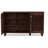 3-Door Oak Brown Shoe Storage Cabinet With 3-Shelves, 26.33'' H X 44.46'' W X 13.1'' D