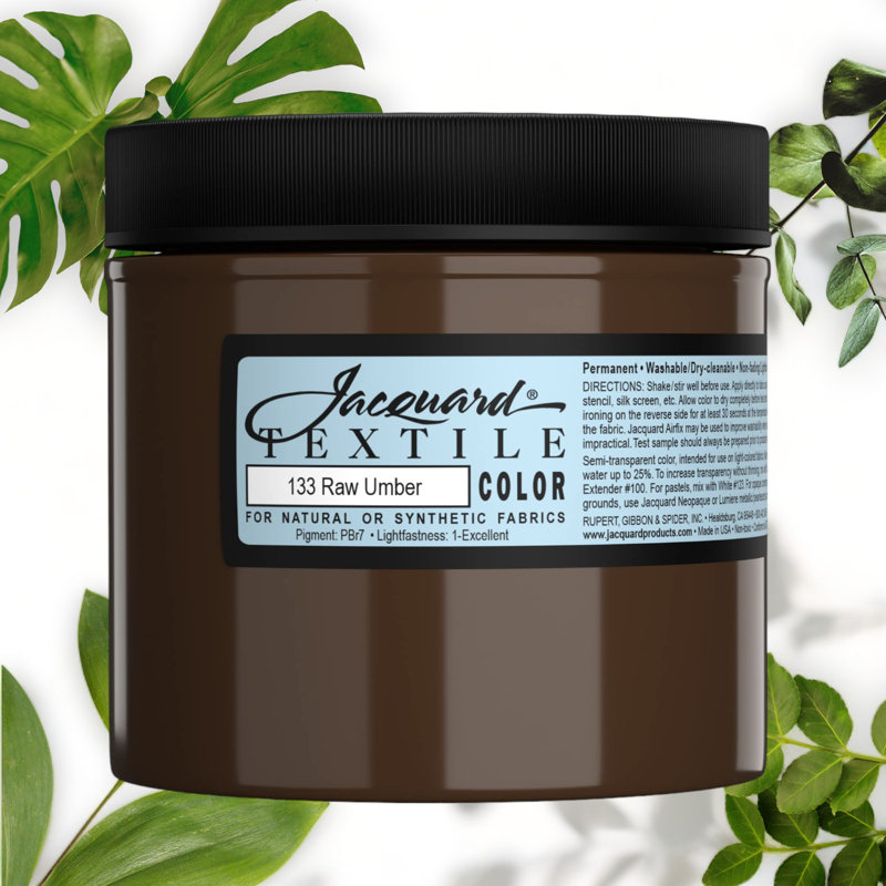 Textile Color Raw Umber 8 Oz Fabric Paint