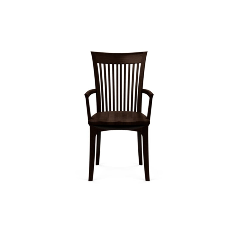 Sarah 19.25'' H Upholstered Armchair, Smoke Cherry, None