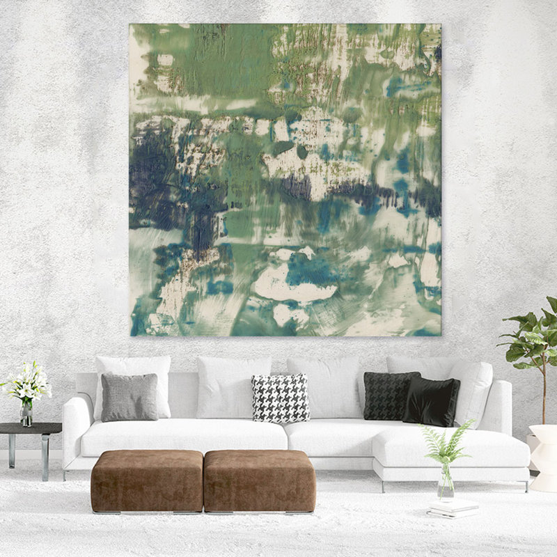 «Obscured Horizon I» par Jennifer Goldberger, reproduction d'art sur toile tendue, H 84 po x l 84 po x P 1,5 po