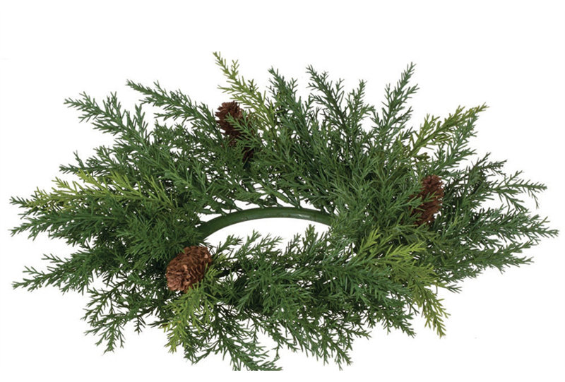 Couronne artificielle Ellerby Arborvitae, H 10 po x l 10 po x P 2,5 po